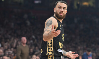 MIKE JAMES Majk Dzejms kosarkas Monaka na utakmici Evrolige protiv Crvene zvezde u hali Beogradska arena, Beograd 17.01.2025. godine Foto: Marko Metlas Kosarka, Crvena zvezda, Evroliga, Monako