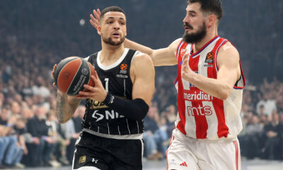 GABRIEL IFFE LUNDBERG Gabriel Ife Lundberg kosarkas Partizana na utakmici Evrolige protiv NIKOLA KALINIC iz Crvene Zvezde u hali Beogradska Arena, Beograd 31.01.2025. godine Foto: Ivica Veselinov / MN PRESS KOSARKA, BASKETBALL, EVROLIGA, EUROLEAGUE, PARTIZAN, CRVENA ZVEZDA