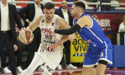 VOJISLAV STOJANOVIC kosarkas FMP Zeleznika na utakmici ABA lige protiv Spartaka u hali FMP Arena, Beograd 01.02.2025. godine Foto: Ivica Veselinov / MN PRESS KOSARKA, BASKETBALL, ABA LIGA, ABA LEAGUE, FMP ZELEZNIK, KK SPARTAK SUBOTICA