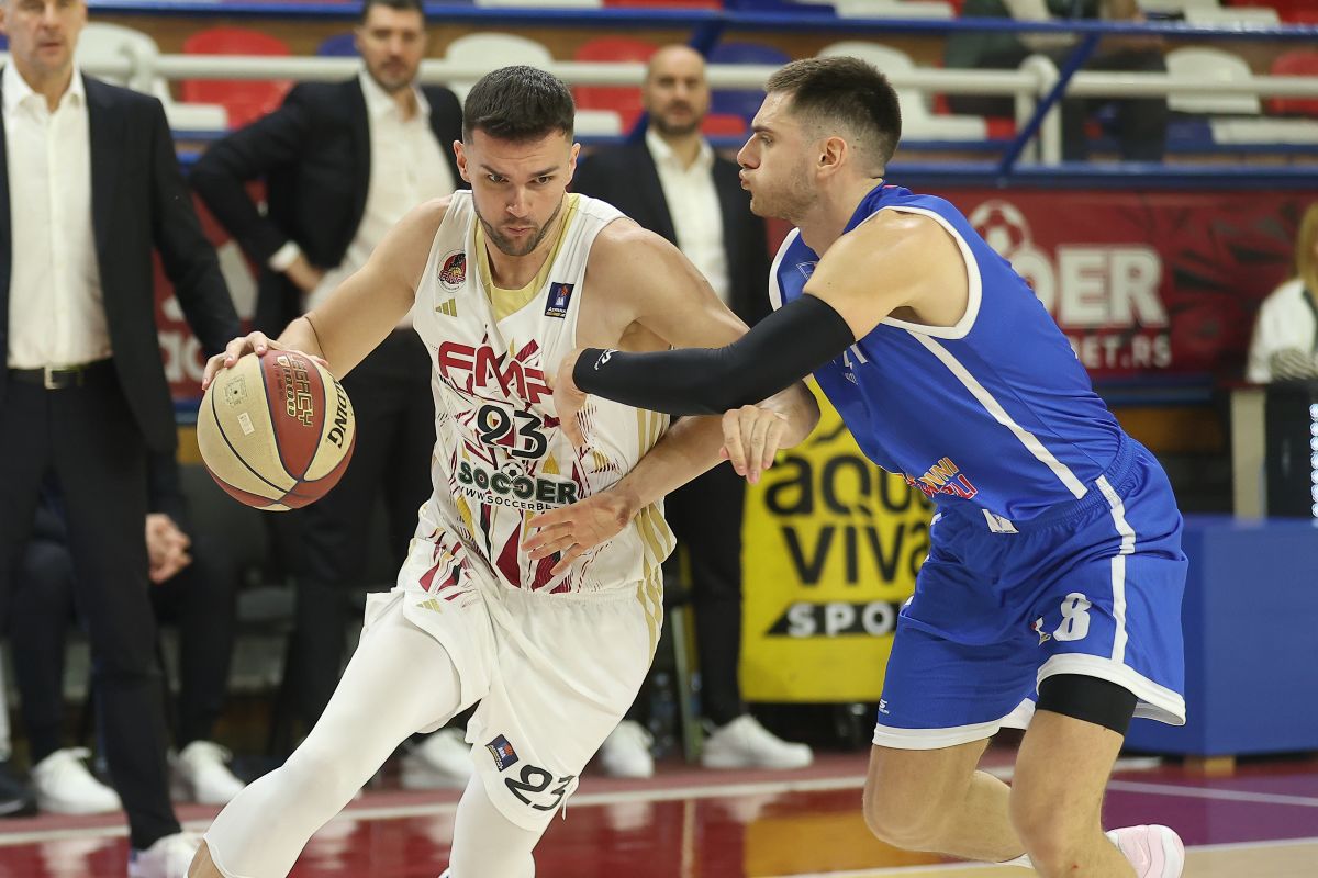 VOJISLAV STOJANOVIC kosarkas FMP Zeleznika na utakmici ABA lige protiv Spartaka u hali FMP Arena, Beograd 01.02.2025. godine Foto: Ivica Veselinov / MN PRESS KOSARKA, BASKETBALL, ABA LIGA, ABA LEAGUE, FMP ZELEZNIK, KK SPARTAK SUBOTICA