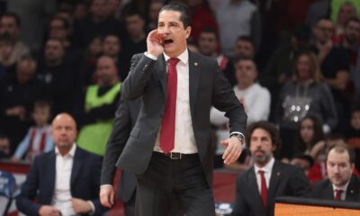 IOANNIS SFAIROPOULOS Janis Sferopulos trener kosarkas Crvene Zvezde na utakmici Evrolige protiv Asvela u hali Beogradska Arena, Beograd 04.02.2025. godine Foto: Ivica Veselinov / MN PRESS KOSARKA, BASKETBALL, EVROLIGA, EUROLEAGUE, CRVENA ZVEZDA, LDLC ASVEL VILLEURBANNE, ASVEL VILERBAN