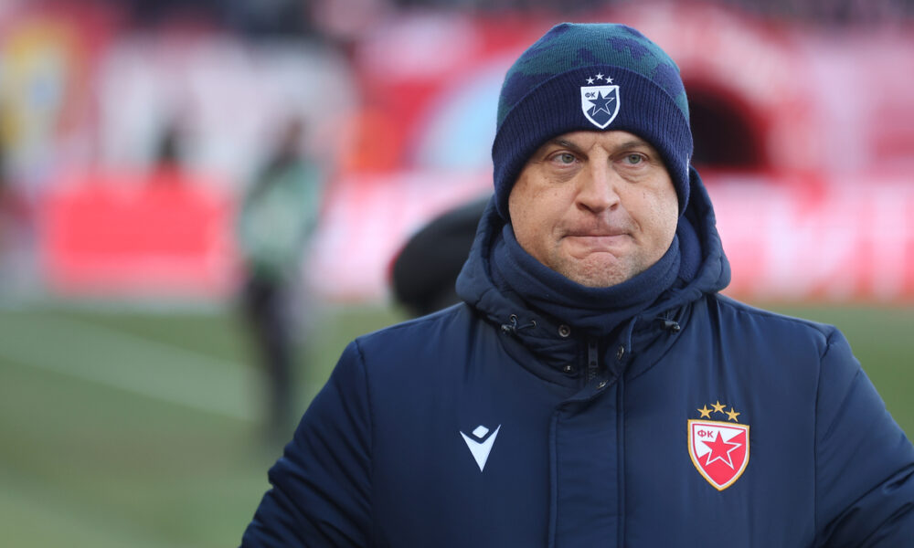 VLADAN MILOJEVIC trener fudbalera Crvene Zvezde na utakmici Mocart Superlige protiv Radnickog na stadionu Rajko Mitic, Beograd 08.02.2025. godine Foto: Ivica Veselinov / MN PRESS FUDBAL, FOOTBALL, MOZZART SUPERLIGA, CRVENA ZVEZDA, RED STAR, NATIONAL CHAMPIONSHIP, PRVENSTVO SRBIJE, RADNICKI KRAGUJEVAC