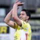 Juventus's Dusan Vlahovic celebrates scoring during the Serie A soccer match between Cagliari Calcio and Juventus at the Unipol Domus in Cagliari, Sardinia, Italy, Sunday Feb. 23, 2025. (Gianluca Zuddas/LaPresse via AP)