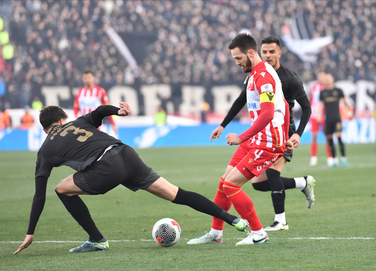 CRVENA ZVEZDA vs PARTIZAN Beograd, 22.02.2025. foto: Marko Metlas Fudbal, Crvena zvezda, Partizan