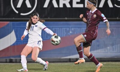 fudbalerka reprezentacije Srbije na utakmici Lige nacija protiv Belorusije u sportskom centru FSS, Stara Pazova 25.02.2025. godine Foto: Marko Metlas Fudbal, Srbija, Belorusija, Liga nacija, Zene