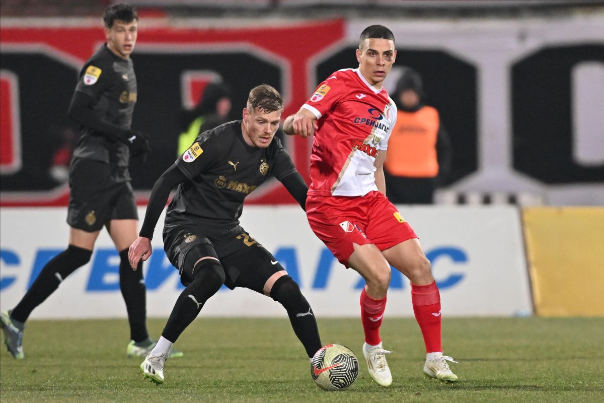 fudbaler Partizana na utakmici Superlige Prvenstva Srbije protiv Vojvodine Novi Sad na stadionu Karadjordje, Novi Sad 08.02.2025. godine Foto: Marko Metlas Fudbal, Partizan, Superliga Prvenstvo Srbije, Vojvodina Novi Sad