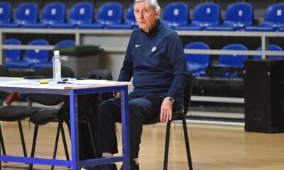 SVETISLAV PESIC selektor i trener kosarkas reprezentacije Srbije na treningu pred utakmicu kvalifikacija za FIBA Evropsko prvenstvo 2025 u hali Aleksandar Nikolic Pionir, Beograd 18.02.2025. godine Foto: Marko Metlas Kosarka, Srbija, Kvalifikacije za Evropsko prvenstvo 2025