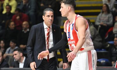 kosarkas Crvene zvezde na utakmici Jadranske ABA lige protiv Buducnosti Podgorica u hali Aleksandar Nikolic Pionir, Beograd 10.02.2025. godine Foto: Marko Metlas Kosarka, Crvena zvezda, Jadranska ABA liga, Buducnost Podgorica