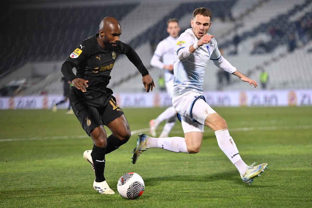 fudbaler Partizana na utakmici Superlige Prvenstva Srbije protiv Spartaka Subotica na stadionu Partizana, Beograd 01.02.2025. godine Foto: Marko Metlas Fudbal, Partizan, Superliga Prvenstvo Srbije, Spartak Subotica