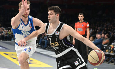 , kosarkas Partizana, na utakmici ABA Lige protiv Zadra, u Beogradskoj Areni. Beograd, 10.02.2025. foto: Nebojsa Parausic Kosarka, ABA League, Partizan, Zadar
