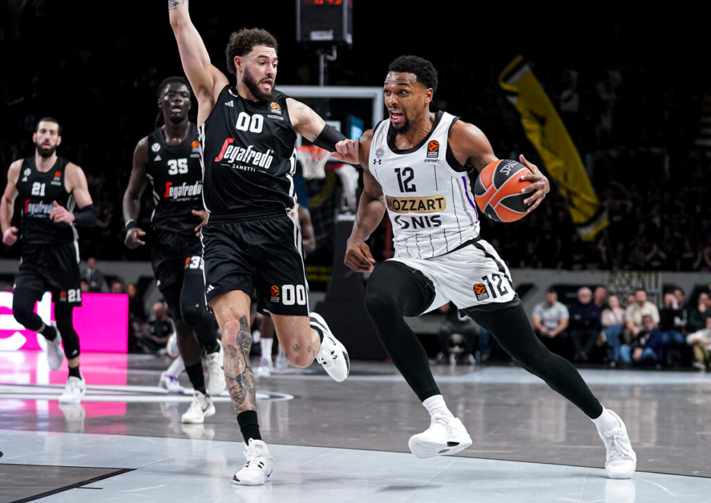 STERLING BROWN Braun, kosarkas Partizana, na utakmici Evrolige protiv Virtusa, u Virtus Segafredo Arena Bolonja, 05.02.2025. photo: MN PRESS / cd BASKETBALL, EUROLEAGUE, VIRTUS, PARTIZAN,