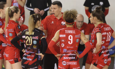 odbojkasica TENT-a na utakmici CEV Lige Sampiona protiv PGE Lodja u Hali Sportova, Obrenovac 05.02.2025. godine Foto: Ivica Veselinov / MN PRESS ODDBOJKA, VOLLEYBALL, CEV LIGA SAMPIONA, CEV CHAMPIONS LEAGUE, TENT OBRENOVAC, PGE LODZ