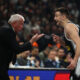 ZELIMIR OBRADOVIC ZELJKO trener, ALEKSA AVRAMOVIC kosarkas Partizana na utakmici Evrolige protiv Albe u hali Beogradska Stark Arena, Beograd 17.11.2023. godine Foto: Ivica Veselinov / MN PRESS KOSARKA, BASKETBALL, EVROLIGA, EUROLEAGUE, PARTIZAN, ALBA BERLIN