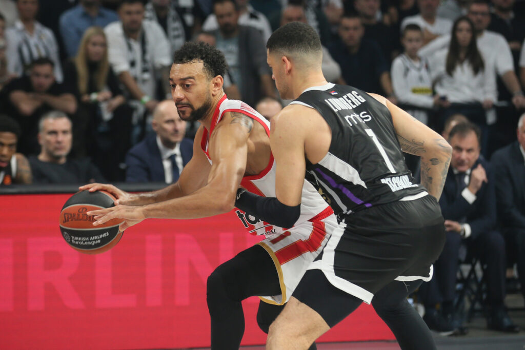 NIGEL WILLIAMS GOSS Najdzel Vilijams Gos kosarkas Olimpijakosa na utakmici Evrolige protiv Partizana u hali Beogradska Arena, Beograd 28.11.2024. godine Foto: Ivica Veselinov / MN PRESS KOSARKA, BASKETBALL, EVROLIGA, EUROLEAGUE, PARTIZAN, OLYMPIACOS, OLIMPIJAKOS