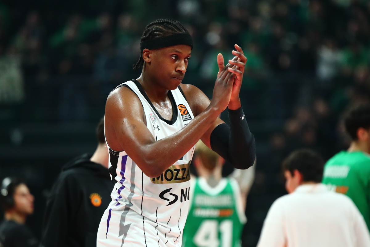 FRANK NTILIKINA Frenk Ntilikina, kosarkas Partizana, na utakmici Evrolige protiv Panatinaikosa, u hali OAKA. Atina, 09.01.2025. foto: MN Press / ym Kosarka, Euroleague, Panatinaikos, Partizan