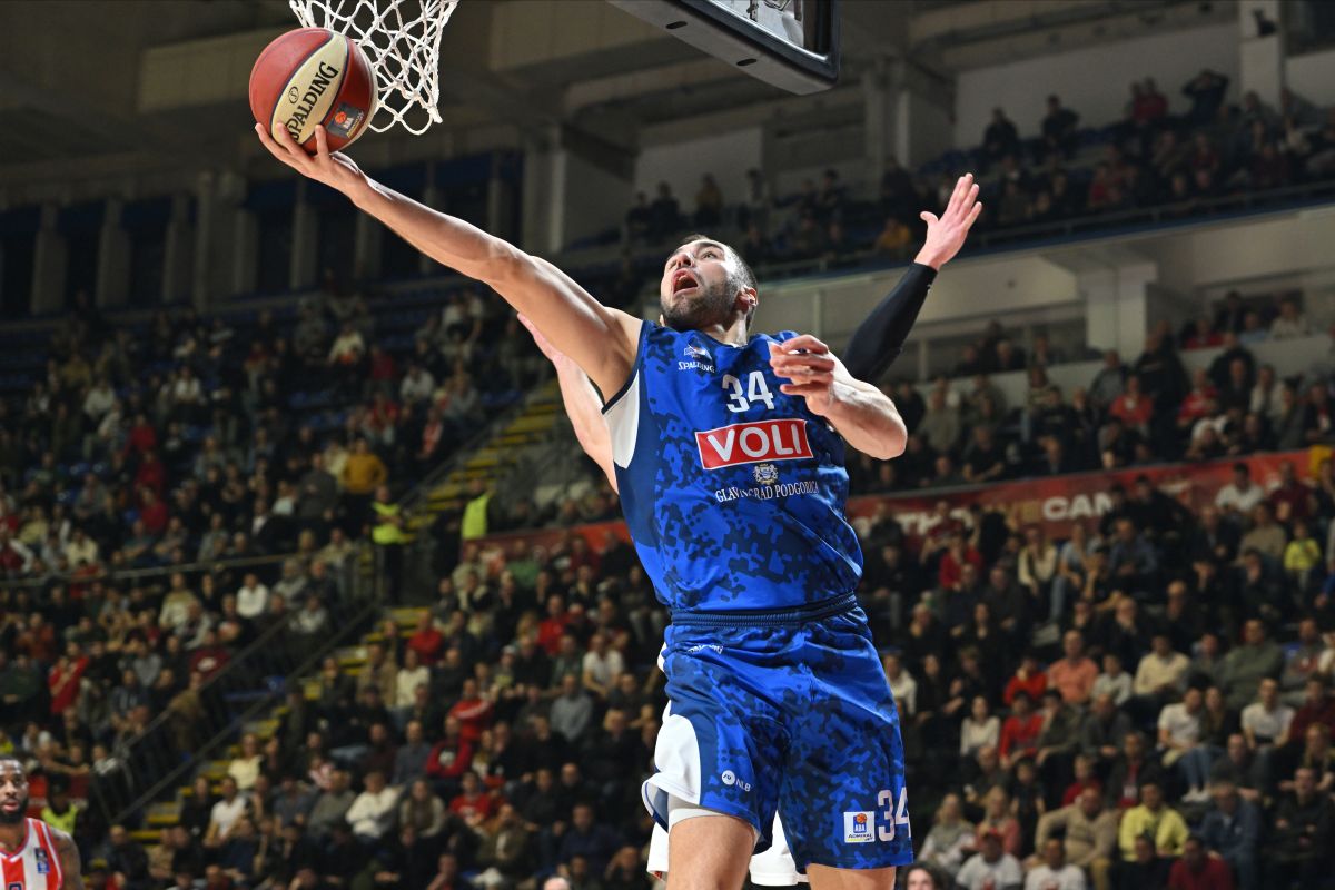 KENAN KAMENJAS kosarkas Buducnosti Podgorica na utakmici Jadranske ABA lige protiv Crvene zvezde u hali Aleksandar Nikolic Pionir, Beograd 10.02.2025. godine Foto: Marko Metlas Kosarka, Crvena zvezda, Jadranska ABA liga, Buducnost Podgorica