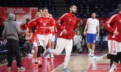 NIKOLA KALINIC kosarkas Crvene Zvezde na utakmici ABA lige protiv Zadra u hali Beogradska Arena, Beograd 02.03.2025. godine Foto: Ivica Veselinov / MN PRESS KOSARKA, BASKETBALL, ABA LIGA, ABA LEAGUE, CRVENA ZVEZDA, ZADAR, JADRANSKA LIGA, ADRIATIC LEAGUE