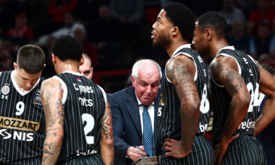 ZELIMIR OBRADOVIC ZELJKO trener kosarkasa Partizana na utakmici Evrolige protiv Olimpijakosa Pirej u hali Mira i prijateljstva, Atina 07.03.2025. godine Foto: MN PRESS Kosarka, Partizan, Evroliga, Olimpijakos Pirej