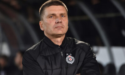 SRDJAN BLAGOJEVIC trener fudbalera Partizana na utakmici Superlige Prvenstva Srbije protiv Novog Pazara na stadionu Partizana, Beograd 08.03.2025. godine Foto: Marko Metlas Fudbal, Partizan, Superliga Prvenstvo Srbije, Novi Pazar