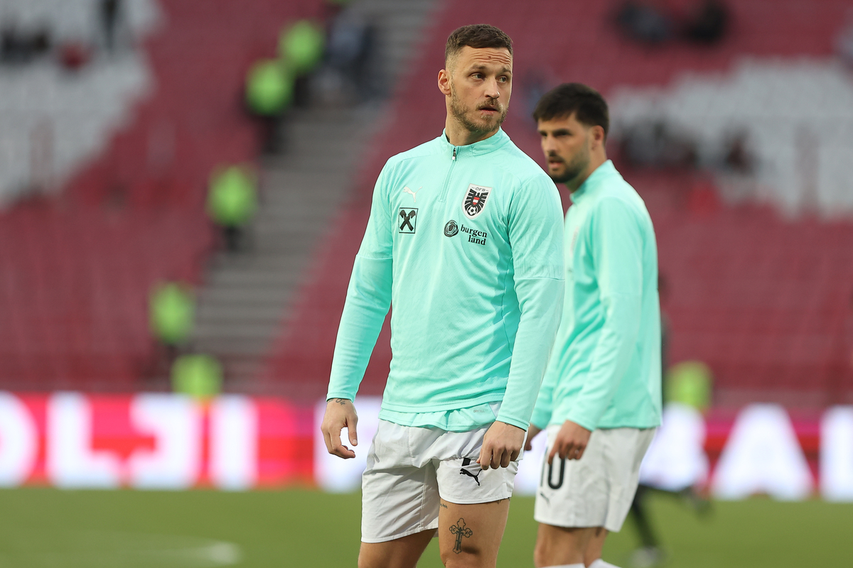 fudbaler reprezentacije Austrije na utakmici UEFA Lige Nacija protiv Srbije na stadionu Rajko Mitic, Beograd 23.03.2025. godine Foto: Ivica Veselinov FUDBAL, FOOTBALL, SRBIJA, SERBIA, UEFA NATIONS LEAGUE, UEFA LIGA NACIJA, AUSTRIJA, AUSTRIA