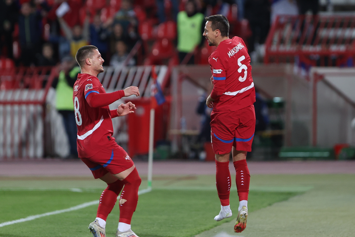 fudbaler reprezentacije Srbije na utakmici UEFA Lige Nacija protiv Austrije na stadionu Rajko Mitic, Beograd 23.03.2025. godine Foto: Ivica Veselinov FUDBAL, FOOTBALL, SRBIJA, SERBIA, UEFA NATIONS LEAGUE, UEFA LIGA NACIJA, AUSTRIJA, AUSTRIA