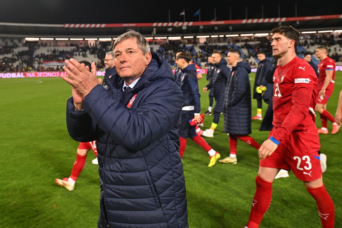 fudbaler reprezentacije Srbije na utakmici plej osf UEFA Lige nacija protiv Austrije na stadionu Rajko Mitic , Beograd 23.03.2025. godine Foto: Marko Metlas Fudbal, Reprezentacija, Srbija, Austrija, UEFA Liga nacija, Plej of