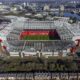 FILE - Aerial photo of the Old Trafford stadium, home of Manchester United in Manchester, England, March 27, 2023. (Peter Byrne/PA via AP, File)