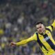 Fenerbahce's Filip Kostic goes for the ball during the Europa League round of 16 first leg soccer match between Fenerbahce and Rangers at Sukru Saracoglu stadium in Istanbul, Turkey, Thursday, March 6, 2025. (AP Photo/Khalil Hamra)
