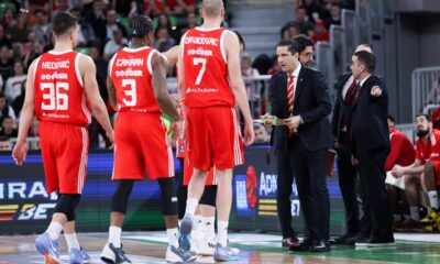 in action during regular season basketball match of AdmiralBet ABA League 2024/2025 between Cedevita Olimpija Ljubljana (SLO) and Crvena Zvezda MeridianBet (SRB) in SRC Stozice, Ljubljana, Slovenia on March 9, 2025. Photo: Filip Barbalic