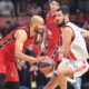 kosarkas Crvene zvezde na utakmici Evrolige protiv Olimpije Armani Milano u hali Beogradska arena, Beograd 13.03.2025. godine Foto: Marko Metlas Kosarka, Crvena zvezda, Evroliga, Olimpija Armani Milano