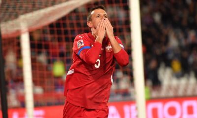 fudbaler reprezentacije Srbije na utakmici plej osf UEFA Lige nacija protiv Austrije na stadionu Rajko Mitic , Beograd 23.03.2025. godine Foto: Marko Metlas Fudbal, Reprezentacija, Srbija, Austrija, UEFA Liga nacija, Plej of