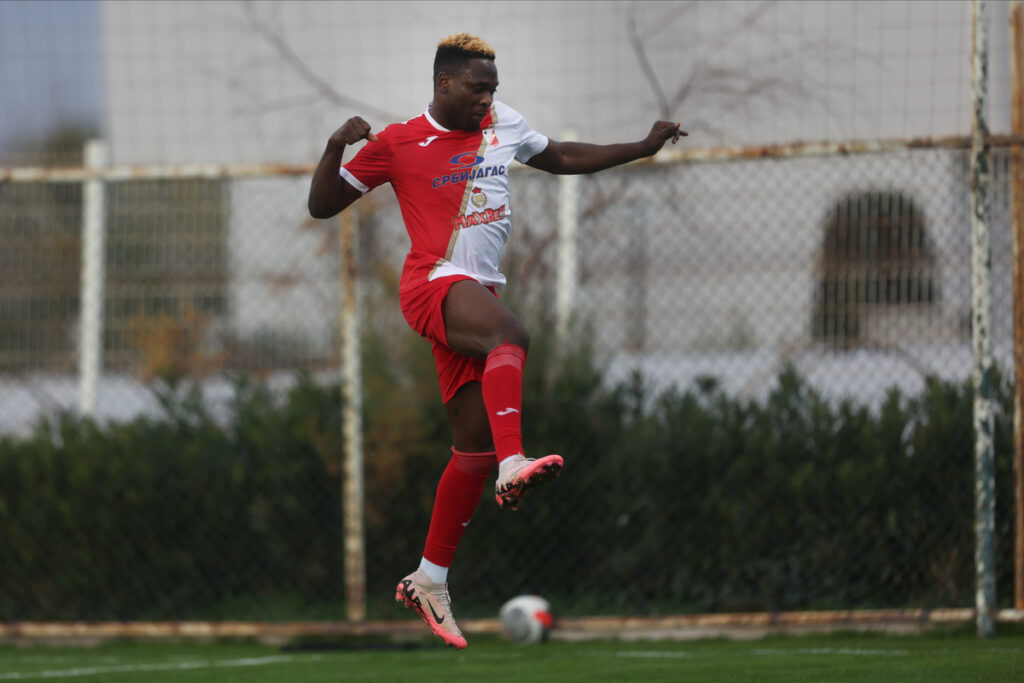 BAMIDELE YUSUF Bamidele Jusuf, fudbaler Vojvodina Novi Sad, na prijateljskoj utakmici protiv Surhon Termiza na stadionu SC Kalista. Antalija, 13.01.2025. foto: MN Press Fudbal, Vojvoodina Novi Sad, Surhon Termiz