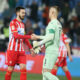 ALEKSANDAR JOVANOVIC golman fudbaler Partizana na utakmici Mocart Superlige protiv MIRKO IVANIC iz Crvene Zvezde na stadionu Rajko Mitic, Beograd 22.02.2025. godine Foto: Ivica Veselinov / MN PRESS FUDBAL, FOOTBALL, MOZZART SUPERLIGA, CRVENA ZVEZDA, RED STAR, NATIONAL CHAMPIONSHIP, PRVENSTVO SRBIJE, PARTIZAN, DERBI