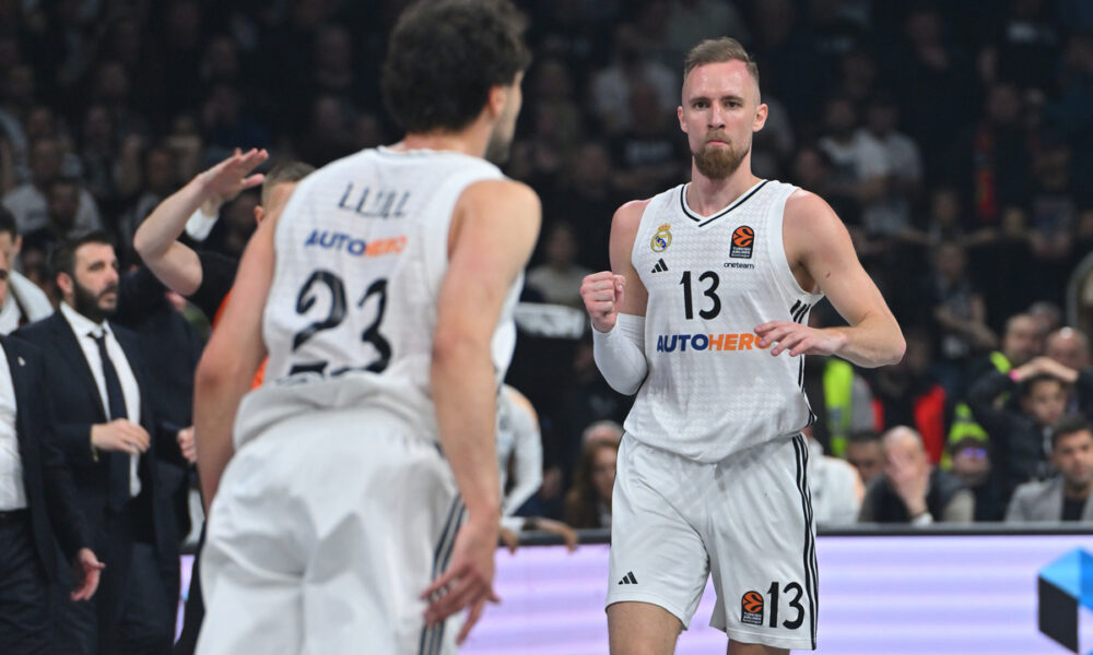 DZANAN MUSA kosarkas Reala Madrid na utakmici Evrolige protiv Partizana u hali Beogradska arena, Beograd 10.04.2025. godine Foto: Marko Metlas Kosarka, Partizan, Evroliga, Real Madrid