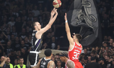 kosarkas Partizana na utakmici ABA lige protiv Crvene Zvezde u hali Beogradska Arena, Beograd 21.04.2025. godine Foto: Ivica Veselinov / MN PRESS KOSARKA, BASKETBALL, ABA LIGA, ABA LEAGUE, KK PARTIZAN, KK CRVENA ZVEZDA