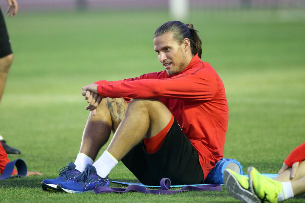 ALEKSANDAR PRIJOVIC fudbaler reprezentacije Srbije trening u sportskom centru FSS, Stara Pazova 08.10.2018. godine Foto: Marko Metlas Fudbal, Srbija, Trening