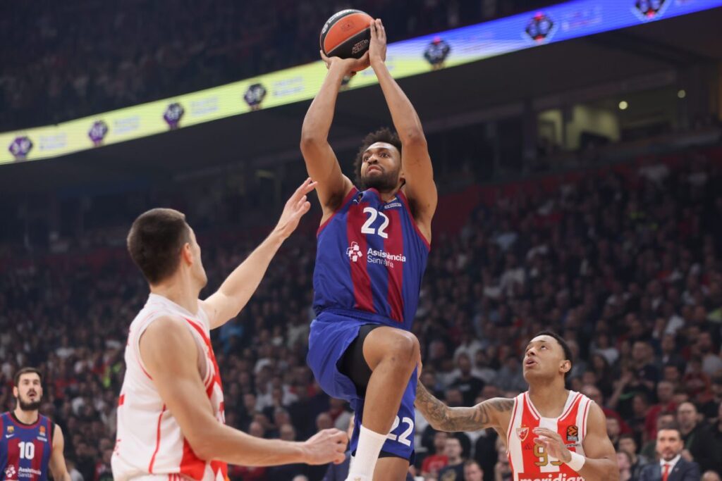 JABARI PARKER Dzabari Parker kosarkas Barselone na utakmici Evrolige protiv Crvene zvezde u hali Stark Beogradska arena, Beograd 02.02.2024. godine Foto: Marko Metlas Kosarka, Crvena zvezda, Evroliga, Barselona