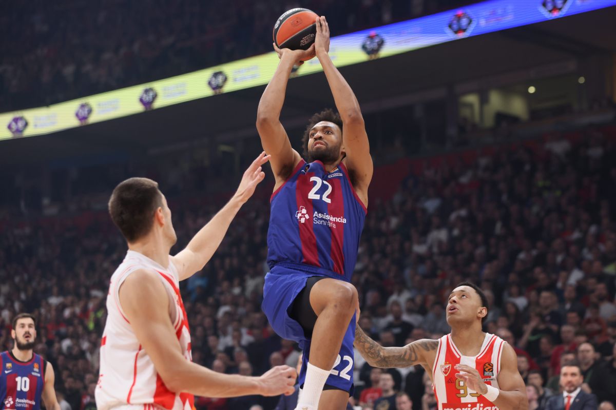 JABARI PARKER Dzabari Parker kosarkas Barselone na utakmici Evrolige protiv Crvene zvezde u hali Stark Beogradska arena, Beograd 02.02.2024. godine Foto: Marko Metlas Kosarka, Crvena zvezda, Evroliga, Barselona