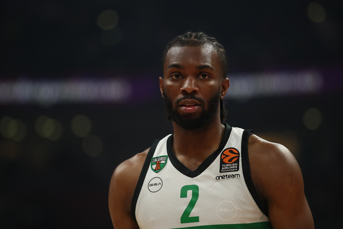 KEENAN EVANS Kinan Evans kosarkas Zalgirisa na utakmici Evrolige protiv Crvene zvezde u hali Beogradska Stark Arena, Beograd 09.02.2024. godine Foto: Ivica Veselinov / MN PRESS KOSARKA, BASKETBALL, EVROLIGA, EUROLEAGUE, CRVENA ZVEZDA, ZALGIRIS