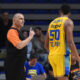 ILIJA BELOSEVIC, sudija na utakmici plejofa Evrolige, Makabi - Panatinaikos, u hali Aleksandar Nikolic. Beograd, 02.05.2024. photo: Nebojsa Parausic Kosarka, Euroleague, Makabi, Panatinaikos, Radost