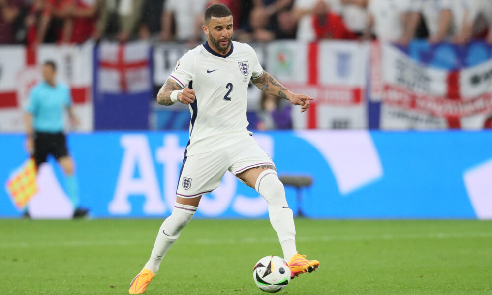 KYLE WALKER Kajl Voker fudbaler reprezentacije Engleske na utakmici UEFA Evropskog prvenstva 2024 godine protiv Srbije na stadionu AufSalke arena, Gelzenkirhen, 16.06.2024. godine Foto: Marko Metlas Fudbal, Reprezentacija, Srbija, UEFA Evropsko prvenstvo, EURO 2024, Engleska