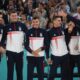 FILIP PETRUSEV, NIKOLA JOVIC, BOGDAN BOGDANOVIC, VANJA MARINKOVIC, OGNJEN DOBRIC i NIKOLA JOKIC kosarkasi Srbije, XXXIII LETNJE OLIMPIJSKE IGRE, PARIZ 2024 - XXXIII SUMMER OLYMPIC GAMES, BASKETBALL, PARIS 2024 - Pariz 10.08.2024. godine Foto: Ivica Veselinov / MN Press OKS, XXXIII LETNJE OLIMPIJSKE IGRE, PARIZ 2024, XXXIII SUMMER OLYMPIC GAMES, PARIS 2024