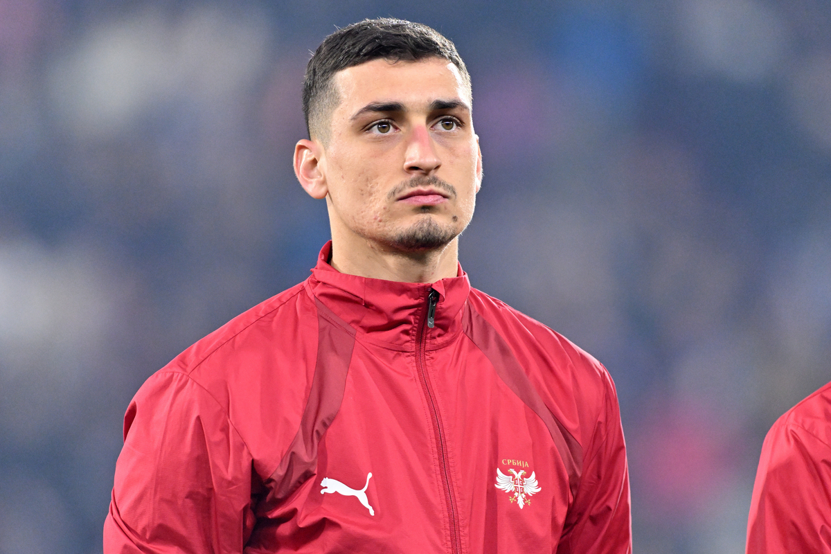 DJORDJE PETROVIC golman fudbaler reprezentacije Srbije na utakmici UEFA Lige nacija protiv Danske na stadionu Dubocica, Leskovac 18.11.2024. godine Foto: Marko Metlas Fudbal, Reprezentacija, Srbija, Danska, UEFA Liga nacija