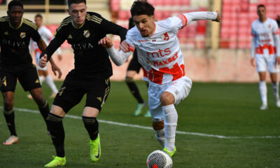 RADIVOJ BOSIC fudbaler Radnickog Nis na prvenstvenoj utakmici protiv Cukarickog, na stadionu Cair. Nis, 23.11.2024. Foto: MN Press / mi Fudbal, Radnicki Nis, Cukaricki