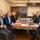 RASIM LJAJIC predsednik, PREDRAG MIJATOVIC, MILKA FORCAN, DANKO LAZOVIC uprava fudbalera Partizana, NENAD SANTRAC, DUSAN GELIC, BRANKO RADUJKO sekretar FSS na stadionu Partizana, Beograd 28.11.2024. godine Foto: Marko Metlas Fudbal, Partizan, Fudbalski savez Srbije