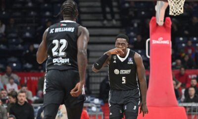 AWUDU ABASS Avudu Abas kosarkas Dubaija na utakmici Jadranske ABA lige protiv Crvene zvezde u hali Beogradska arena, Beograd 12.01.2025. godine Foto: Marko Metlas Kosarka, Crvena zvezda, Jadranska ABA liga, Dubai