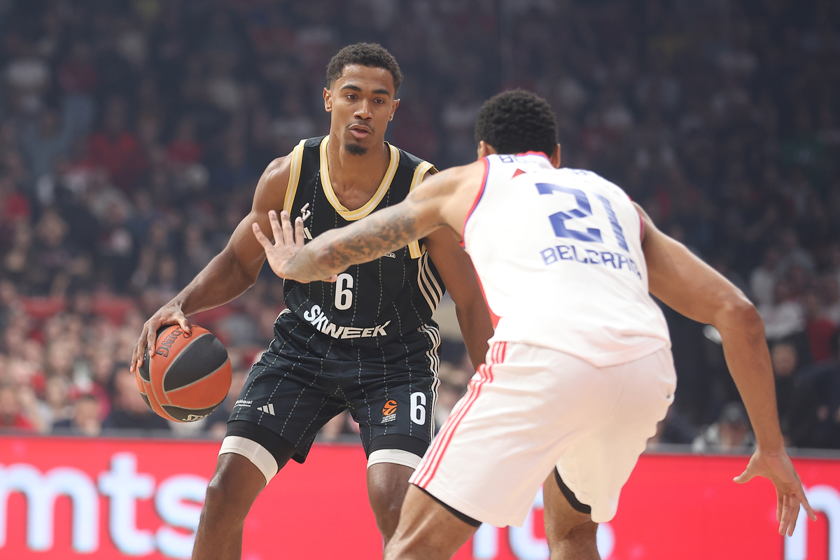 THEO MALEDON Teo Maledon kosarkas Asvela na utakmici Evrolige protiv Crvene Zvezde u hali Beogradska Arena, Beograd 04.02.2025. godine Foto: Ivica Veselinov / MN PRESS KOSARKA, BASKETBALL, EVROLIGA, EUROLEAGUE, CRVENA ZVEZDA, LDLC ASVEL VILLEURBANNE, ASVEL VILERBAN