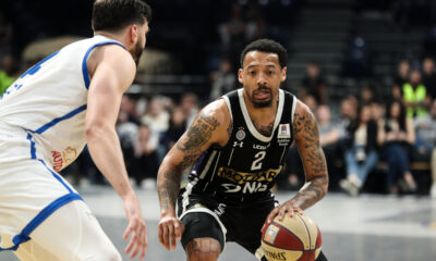 CARLIK JONES Karlik Dzons kosarkas Partizana na utakmici Jadranske ABA lige protiv Spartaka Subotica u hali Beogradska arena, Beograd 09.05.2025. godine Foto: MN PRESS Kosarka, Partizan, Jadranska ABA liga, Spartak Subotica