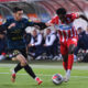 EBENEZER ANNAN Ebenezer Anan fudbaler Crvene zvezde na utakmici Superlige Prvenstva Srbije protiv VUKAN SAVICEVIC iz Vojvodine Novi Sad na stadionu Rajka Mitica, Beograd, 11.05.2025. godine Foto: Marko Metlas Fudbal, Crvena zvezda, Superliga Prvenstvo Srbije, Vojvodina Novi Sad