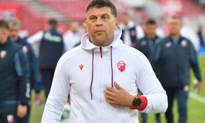 VLADAN MILOJEVIC trener fudbalera Crvene zvezde na utakmici Superlige Prvenstva Srbije protiv Vojvodine Novi Sad na stadionu Rajka Mitica, Beograd, 11.05.2025. godine Foto: Marko Metlas Fudbal, Crvena zvezda, Superliga Prvenstvo Srbije, Vojvodina Novi Sad